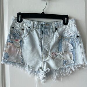 Carmar LA Distressed Patchwork Denim Shorts – Size 26